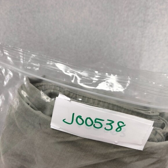 Vintage Abercrombie & Fitch Parchute Pants Wmn M Olive Green Wide Leg Button Fly - Picture 13 of 13